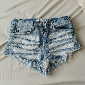 KanCan distressed shorts
